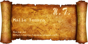 Malle Tessza névjegykártya